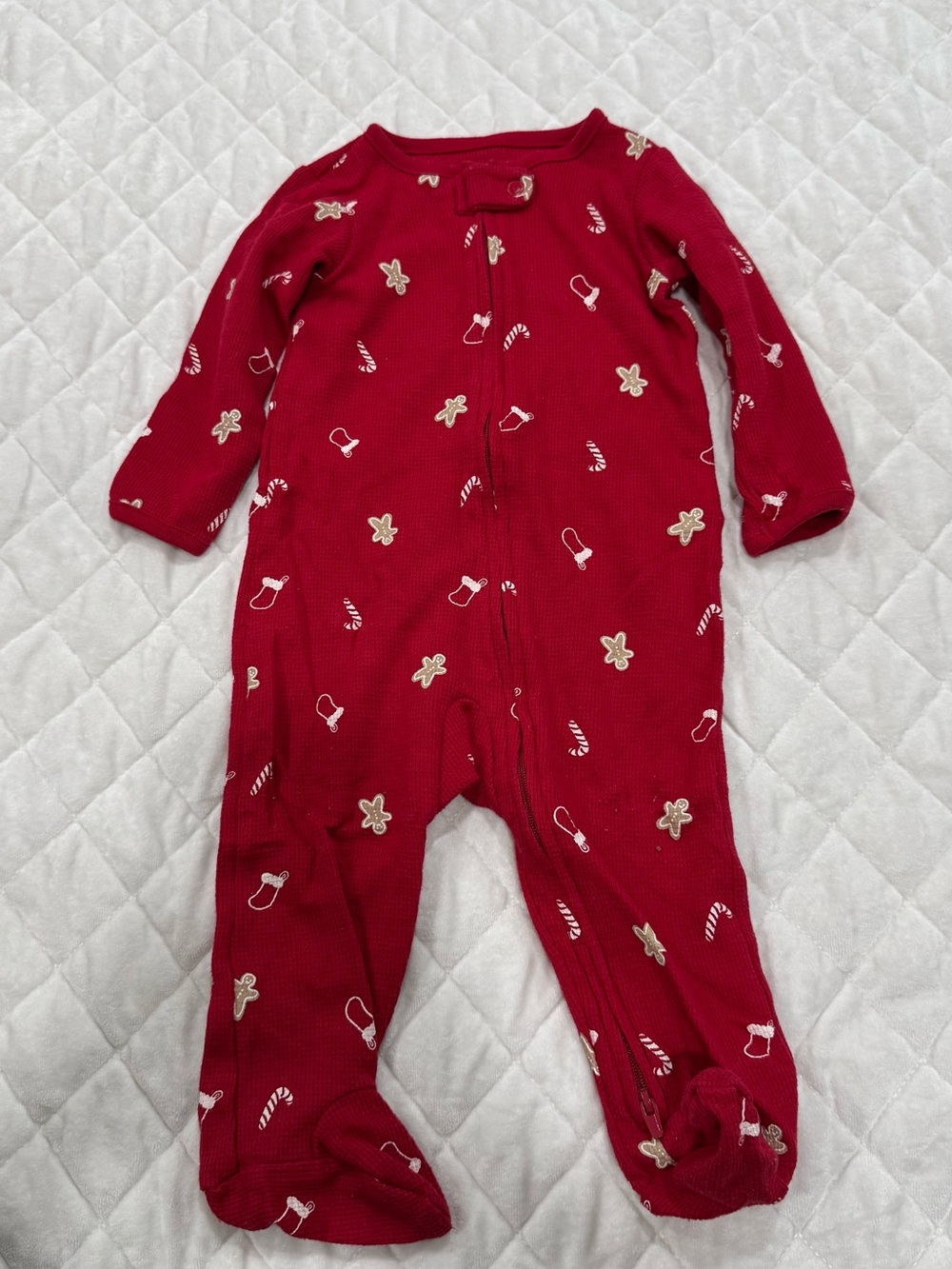 Holiday Print Baby One-Piece Sleepers
